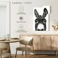 thumbnail image 5 of Elephant Stock Peeking Donkey In Black And White Wall Art - Vertical Multi Panel Canvas - Living Room Wall Decor - Animal Multi Panel - Black And Gray Decor By Sisi And Seb - 36" x 57", 5 of 8