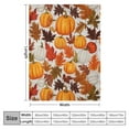 thumbnail image 4 of FUMJ Fall Throw Blanket - Pumpkin Maple Leaf Autumn Blanket - Thanksgiving Fall Decor Gift - Ultra Plush Cozy Lightweight Thanksgiving Pumpkin Blanket for Sofa,Bed,Couch, 4 of 6