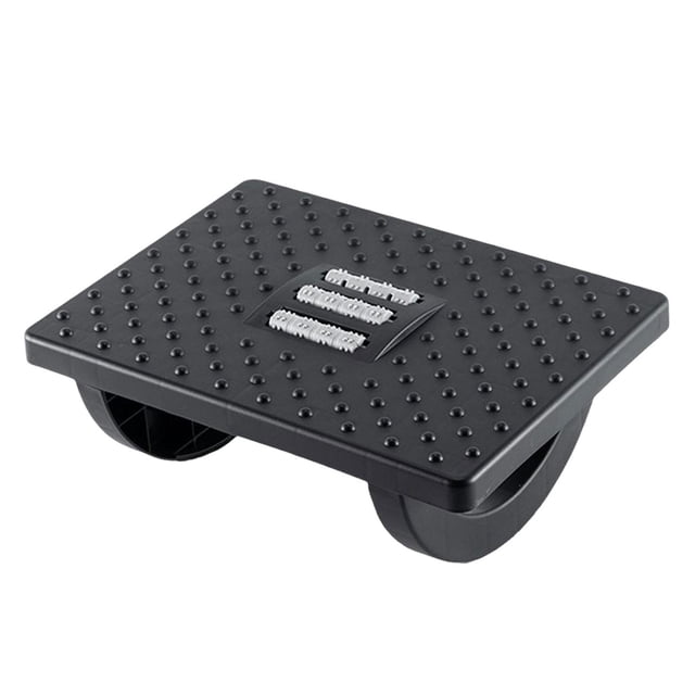 Reposapiés debajo del escritorio Sunnimix con Soporte de pie de textura de masaje negro