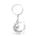 thumbnail image 5 of Key Chain Alloy Pendant Keyring Woman Key Holder Decor Key Ring Party Wedding Gift, D1002-Mon, 5 of 10