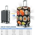 thumbnail image 6 of Many Sushi Food Print Luggage Cover Suitcase Cover Elastic Washable Suitcase Protector For 21-32 Inch, 6 of 6