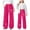 C-Hot Pink85, variant on JIAYUE Girls Valentines Day Pants Bowknot Print High Waisted Straight-Leg Long with Pockets Girlfriend Pants For Kids Cool Weather Breathable Playwear