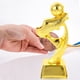 thumbnail image 5 of Mini trofeo de fútbol de resina chapado, premio de partido de fútbol, juguete con base para jardín de infancia escolar (dorado), 5 of 6