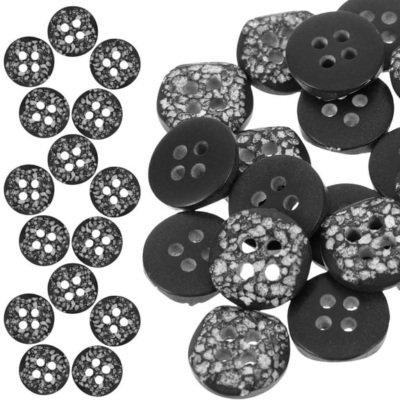 100 Pcs Clothes Buttons Assorted for Crafts Large Round Sewing