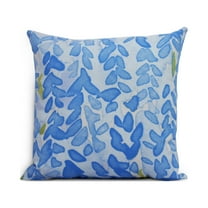 Simply Daisy's Flower Bell 26 inch Blue Decorative Floral Throw Pillow