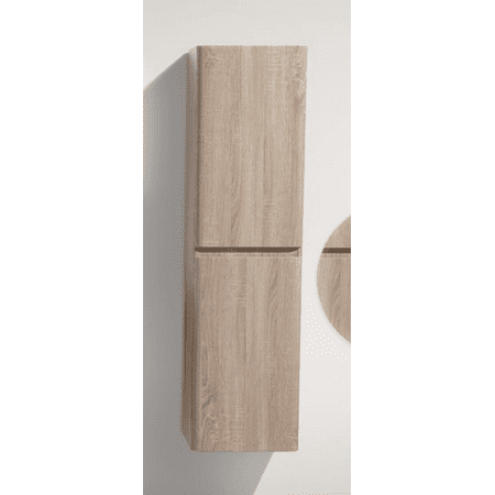 HAPPY 60" WHITE OAK BATHROOM LINEN SIDE CABINET W/ 2 STORAGE AREAS