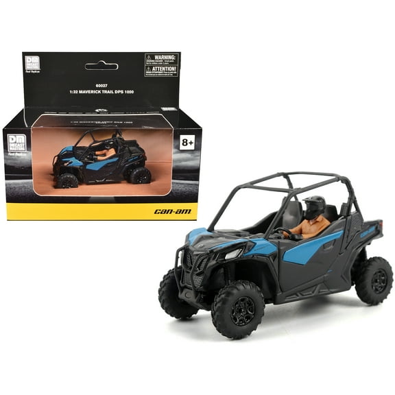 Can-Am Maverick Trail DPS 1000 Blue and Black with Driver Figure 1/32 Diecast Model by BRP Models