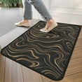 thumbnail image 4 of Black Gold Marble Pattern Door Rugs,Washable Non Slip Door Mats Indoor,Decorative Door Mats,Entry Mat Indoor for Entrance,Bedroom,Kitchen,Bathroom,30"x17", 4 of 6