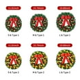 thumbnail image 3 of Corona de Navidad con bolas de nudo de lazo de luz de cadena de 13 pies 30LED yeacher  corona colgante, 3 of 7