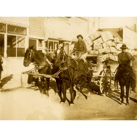 Moet & Chandon Champagne Delivery Ca 1913-1915 Town Of Tonopah Nevada Grew Up Around The Site At Which Jim Butler Discovered Silver Ore In 1900 By 1907 Tonopah Had Become A Regular City With Modern