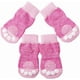 thumbnail image 1 of calcetines antideslizantes para perros y gatos con control de tracción para usar en interiores, calcetines para perros y gatos con refuerzo de goma (rosa), 1 of 5