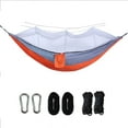 thumbnail image 2 of Sentmoon Hammocks for Outside Double Parachute Cloth Hammock Camping Mosquito Net Included Bug Proof Outdoor Portable Lightweight Backpacking Hammock with Mosquito Netting Travel, 2 of 7