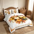 thumbnail image 2 of Erosebridal Pumpkin Wreath 7-Piece Twin Bedding,Fall Harvest Bedding Comforter Set,Khaki,Reversible, 2 of 6