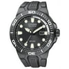 Citizen Men's BN0095-08E Scuba Fins Eco-Drive Stainless Steel Case Black Dial Date Display Black Rubber Strap