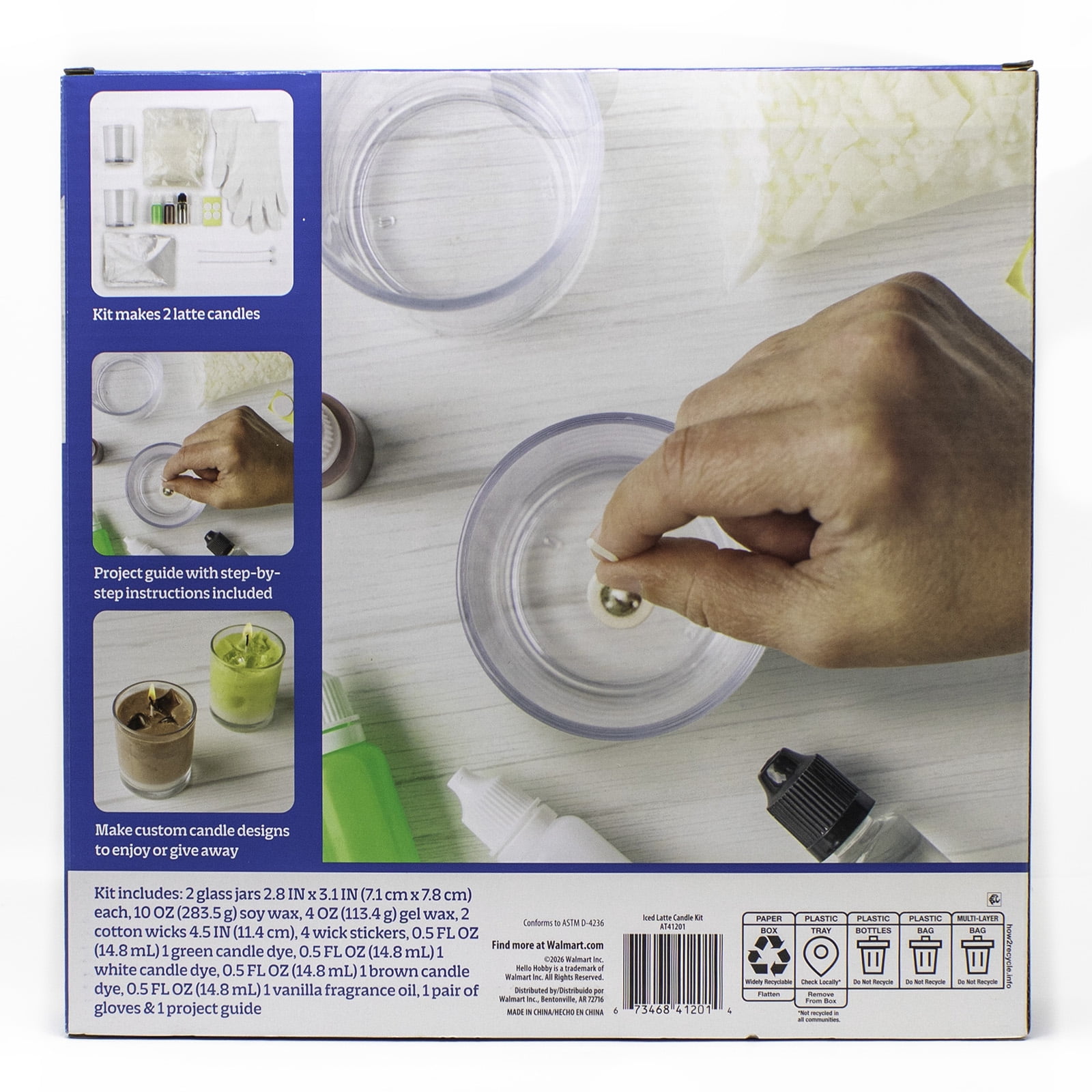 Hello Hobby Make Your Own Iced Latte Candle Kit, Makes Two