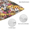 thumbnail image 3 of Yiaed Cute Cat Cartoon Print Pillow Covers Super Soft Decorative Square Throw Pillow Covers Case Cushion Covers for Sofa Couch Bedroom Car Decor（No pillow core）-22"x22", 3 of 7