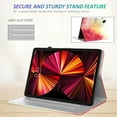 thumbnail image 2 of iPad Pro 11 Case 2021/2020/2018, iPad Air 4th Generation Case, Folio Stand PU Leather Smart Wallet Cover with Auto Wake/Sleep Pencil Holder Slim iPad Cover for Girls Women,F, 2 of 7