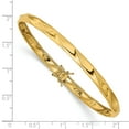 thumbnail image 2 of 14K Yellow Gold Polished Twisted Bangle, 2 of 2