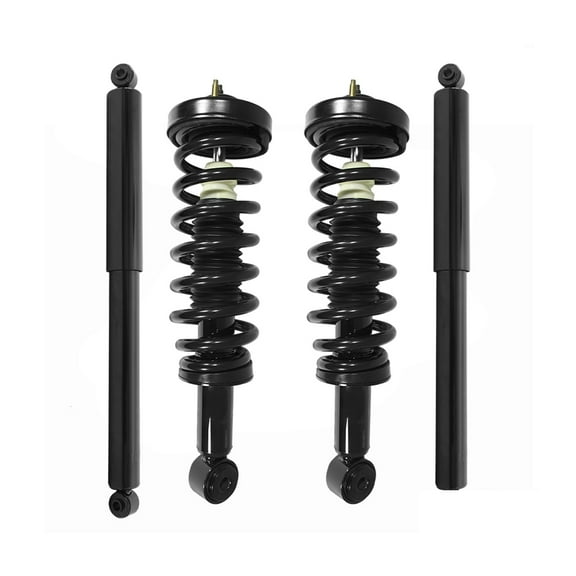 Unity Automotive Front & Rear Complete Strut Assembly Shock Kit Fits 2004-2008 Ford F-150, 4-11206-252090-001