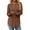 Dark Brown, variant on Fantaslook Long Sleeve Shirts for Women Casual Tunic Tops Dressy Crew Neck Pullover Fall Lightweight Sweaters for Women