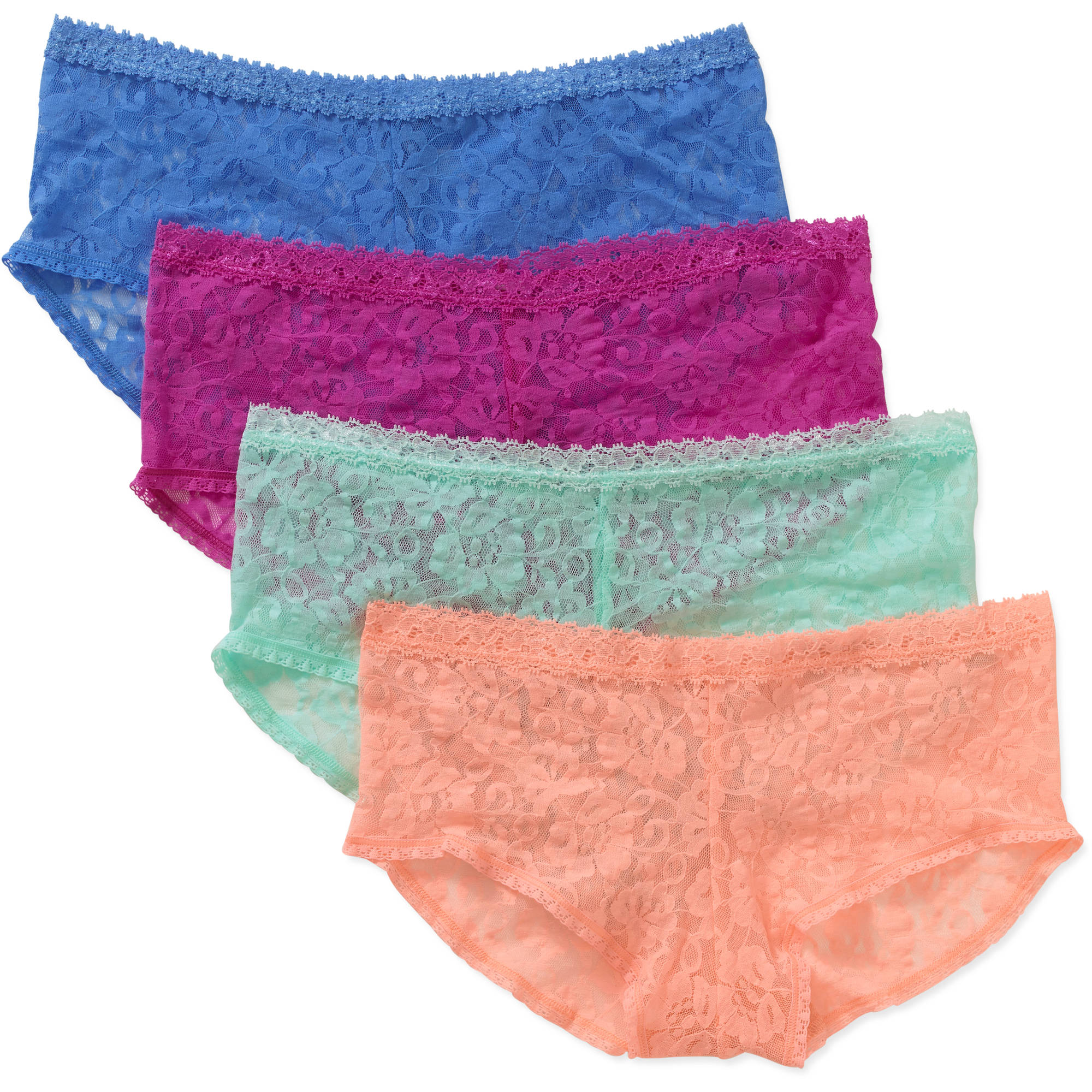 Juniors Lace Hipster Panty 4 Pack Walmart Inventory Checker BrickSeek