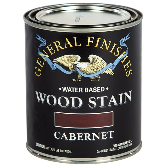 General Finishes Wood Stain, Water Based, Cabernet Stain, Quart