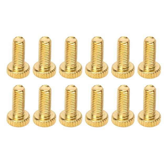 Tornillo de afinación de puente trémolo Bling Bling hierro M5 dorado 12 Uds