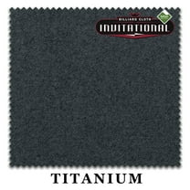 8' Championship Invitational Teflon Pool Billiard Table Felt Cloth - Titanium - Free Spots - AUTHORIZED DEALER