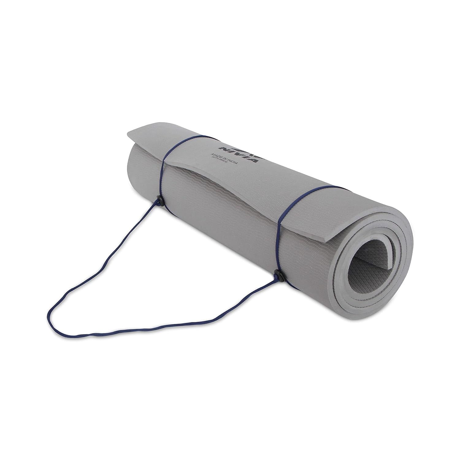 Nivia Ethylene Vinyl Acetate Anti-Skid Yoga MAT | Color: Grey  | Size: 10mm