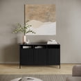 thumbnail image 2 of Ryder 50" Modern Fluted Door Solid Wood Console Storage TV Stand Cabinet, 2 of 5