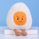 thumbnail image 3 of Juguete de peluche de huevo cocido de dibujos animados de 23 cm, juguete de comida, huevo escalfado relleno, diferentes emociones, muñeco apaciguador para bebé, decoración de fiesta, regalos para niño, 3 of 5