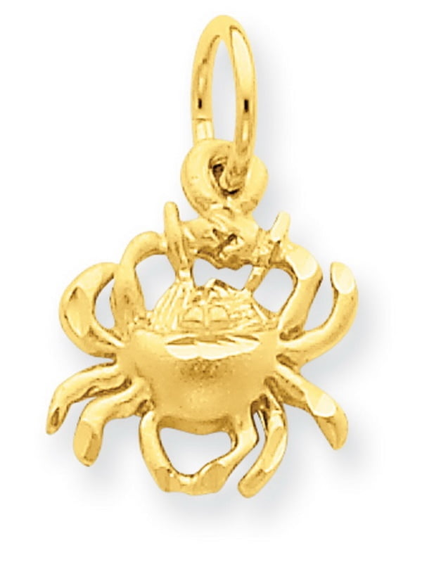 Kevin Jewelers - 14k Yellow Gold Cancer Zodiac Pendant - Walmart.com ...