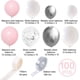 thumbnail image 3 of Kit de Guirnalda de Globos YONGSHENG 100 Piezas Plata Rosa con Tira de Cinta de 5 m, 3 of 5