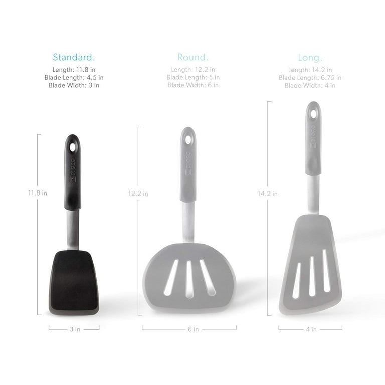 Round Spatula  Premium FDA and LFGB Certified Silicone Cookware