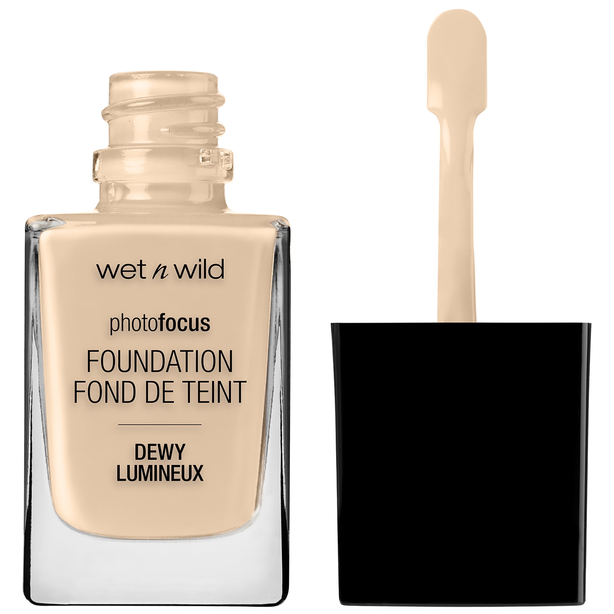 (2 pack) Wet n Wild Photo Focus Dewy Liquid Foundation Makeup, Porcelain, 1.0 fl oz