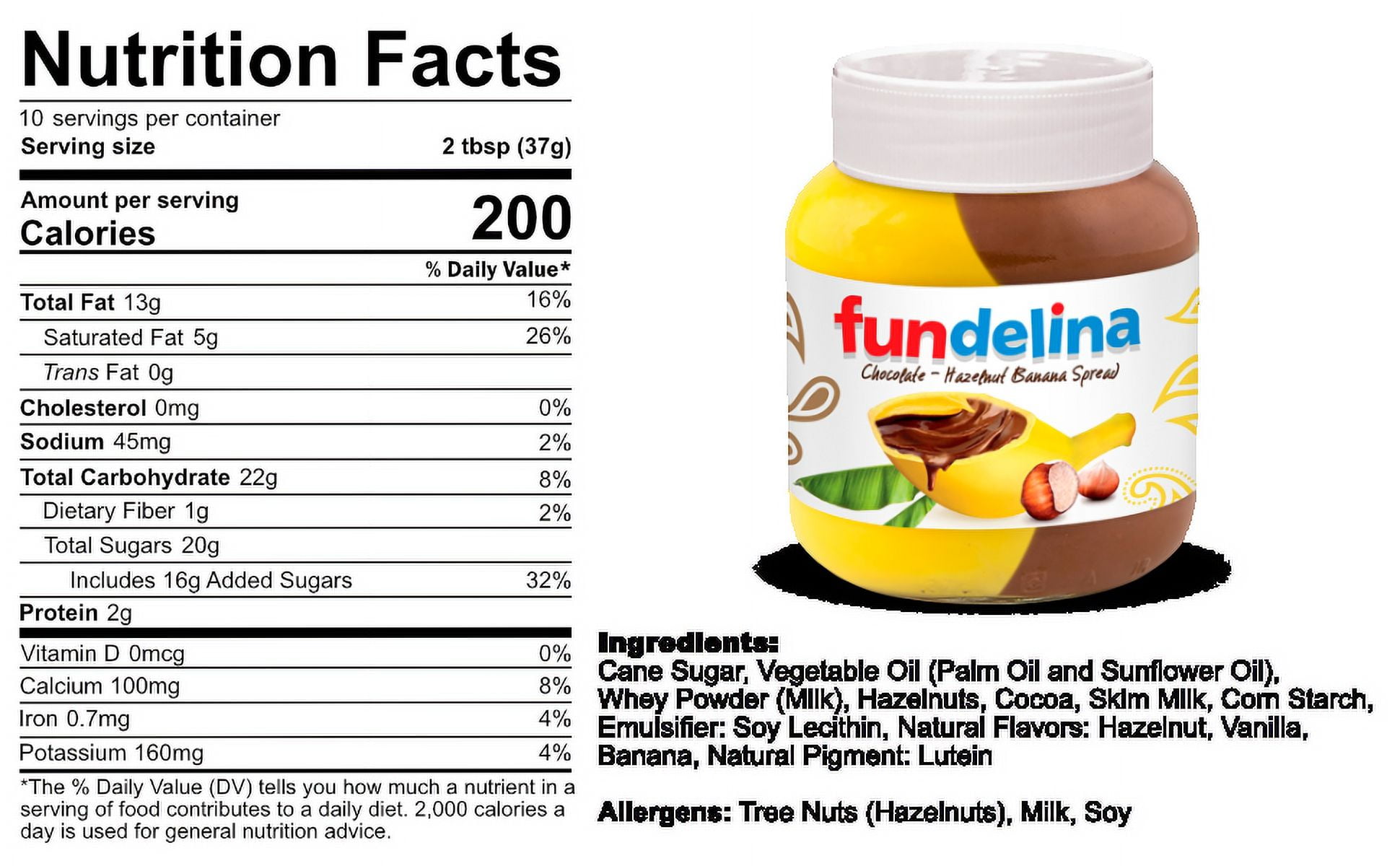 Fundelina Hazelnut Spread Multi pack with Strawberry, Banana and Vanilla