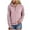 A02_Pink, variant on Towmus Womens Sweatshirts with Hood Half Button Collar Hoodies Drawstring Sweatshirts Hoodie Pullover Tops S-4XL
