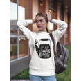 thumbnail image 2 of Put The Kettle On. Sweatshirt Women -Image by Shutterstock, Female XX-Large, 2 of 4
