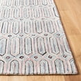 thumbnail image 3 of SAFAVIEH Micro-Loop Aisling Geometric Area Rug, Pink/Grey, 5' x 8', 3 of 7
