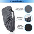 thumbnail image 4 of Uxcell Shoe Covers, 5 Pairs Reusable Non Slip Shoe Protector Covers for Indoors Household, Gray, 4 of 6