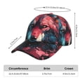 thumbnail image 2 of Sikiie Red Flame Wolf Head Unisex Vintage Washed Unstructured Baseball Cap Soft Cap Adjustable Unisex Baseball Hat Dad Hat, 2 of 6