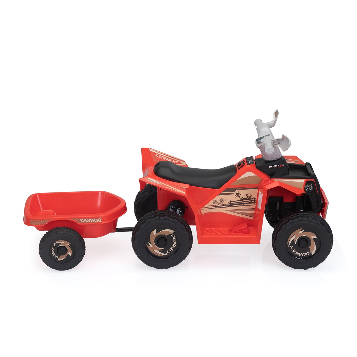 CIPACHO 6V Kids Ride-on ATV, 4 Wheels Battery-Powered Ride-On Toy for Children, Red