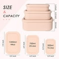 thumbnail image 4 of 3pcs Silicone Food Storage Containers,Silicone Bento Lunch Box Containers with Lids, Microwave, Dishwasher and Freezer Safe (3pcs Green), 4 of 7