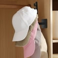 thumbnail image 5 of Mauxuk Baseball Cap Organizer & Hat Rack – Space-Saving Storage for 7+ Hats – Sturdy Multi-Hook Design – Perfect for Home, Closet, or Travel – 7.87x3.15x2.8in, 5 of 6