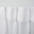 thumbnail image 3 of Exclusive Home Penny Sheer Embellished Stripe Grommet Top Curtain Panel Pair, 108" Length, Winter White, 3 of 7