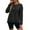 Black, variant on Qulqfy Pullover Sweatshirts for Women Oversized Fall 2025 Black High-Low Shirts Women Long Sleeve Tops L