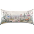 thumbnail image 3 of GZHJMY Herbal Wildflower Satin Pillowcase, Soft Breathable Silk Pillow Case with Envelope Closure for Hair and Skin, Standard Size 26 x 20 Inch Home Decor, 3 of 7