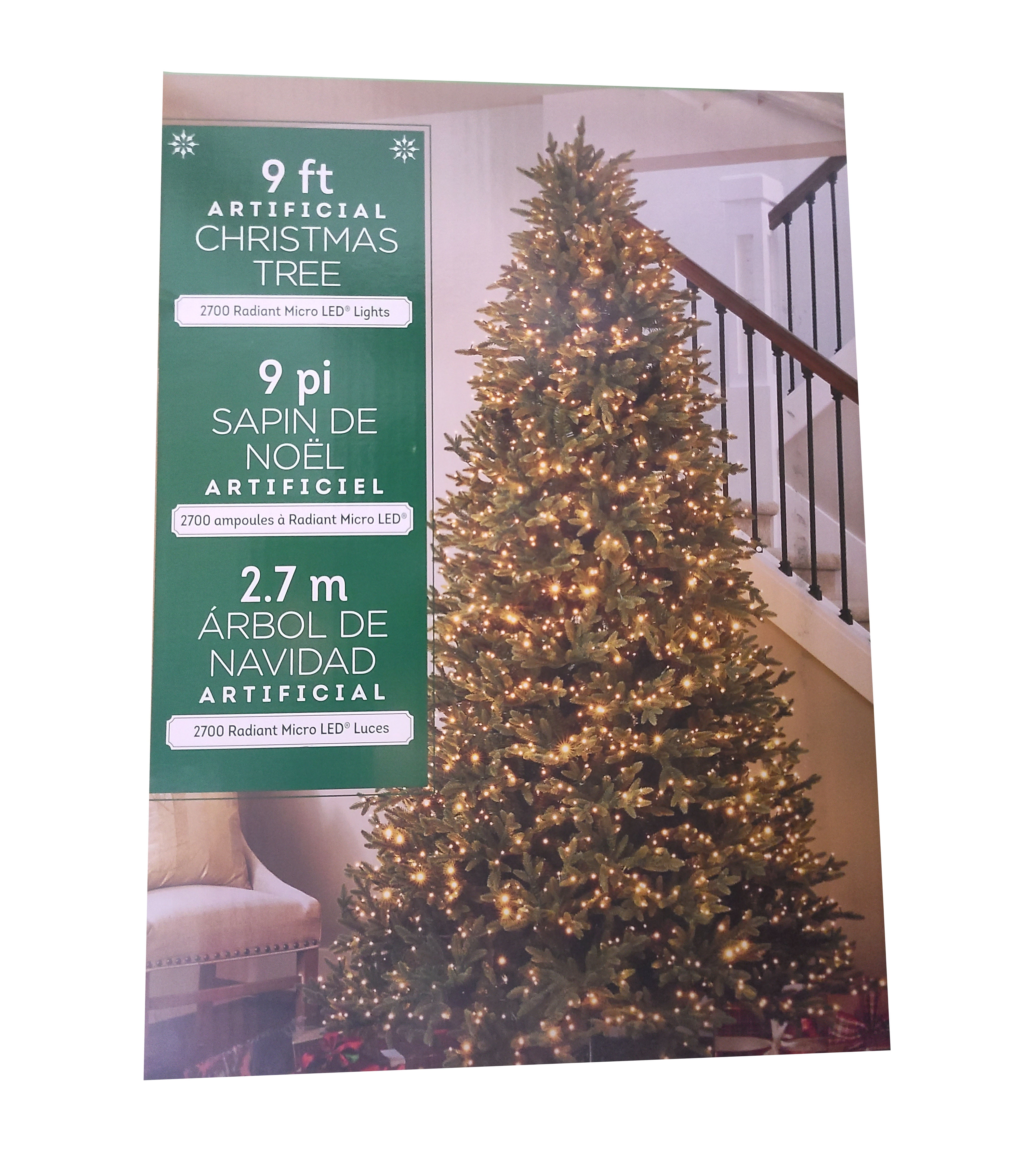 9ft micro led christmas tree