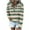 Khaki, variant on IROINNID Women's Long Sleeve Hoodie Mid-Length Stripes Stylish Pullover Tops Sweatshirt, Gray