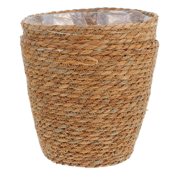 Cesta de algas marinas, cubiertas únicas para macetas, cestas de almacenamiento, 2 uds.